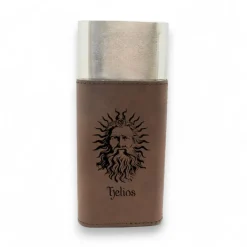 Cigar Case with Cutter - Helios God of the Sun - Leather