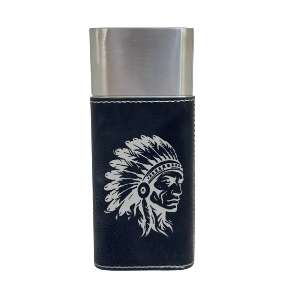 Cigar Case with Cutter - Indian Chief - Leather