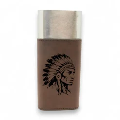 Cigar Case with Cutter - Indian Chief - Leather