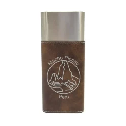 Cigar Case with Cutter - Machu Picchu Peru - Leather