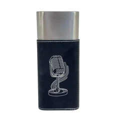 Cigar Case with Cutter - Microphone - Leather
