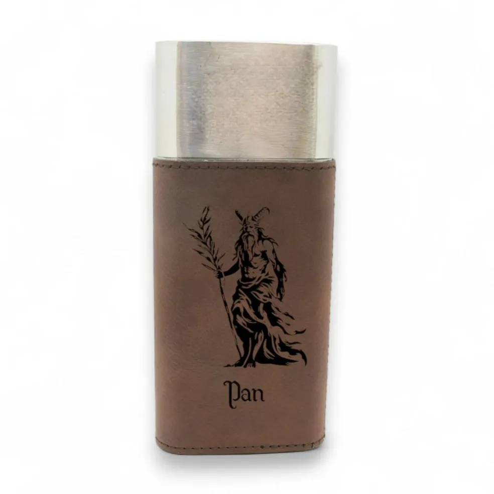 Cigar Case with Cutter - Pan God of Nature - Leather
