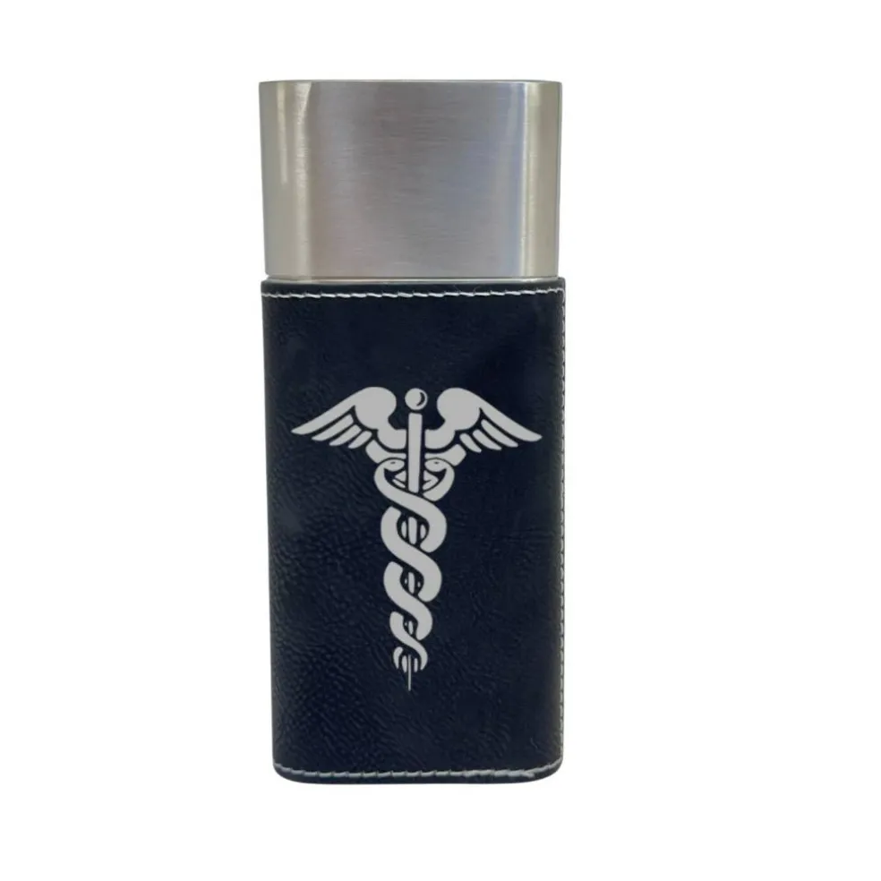 Cigar Case with Cutter - Pharmaceutical Caduceus Hermes - Leather