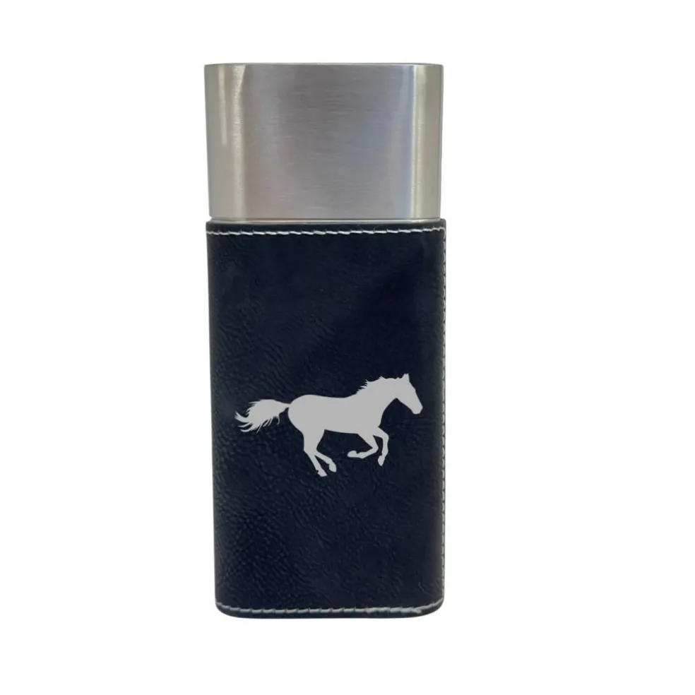 Cigar Case with Cutter - Running Horse - Leather