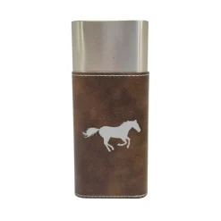 Cigar Case with Cutter - Running Horse - Leather