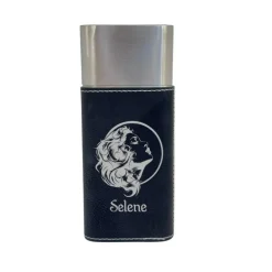 Cigar Case with Cutter - Selene Goddess of the Moon - Leather