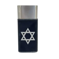 Cigar Case with Cutter - Star of David - Leather