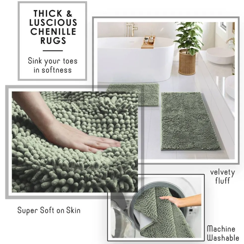 Clara Clark Bamboo Bathroom Accessories Set