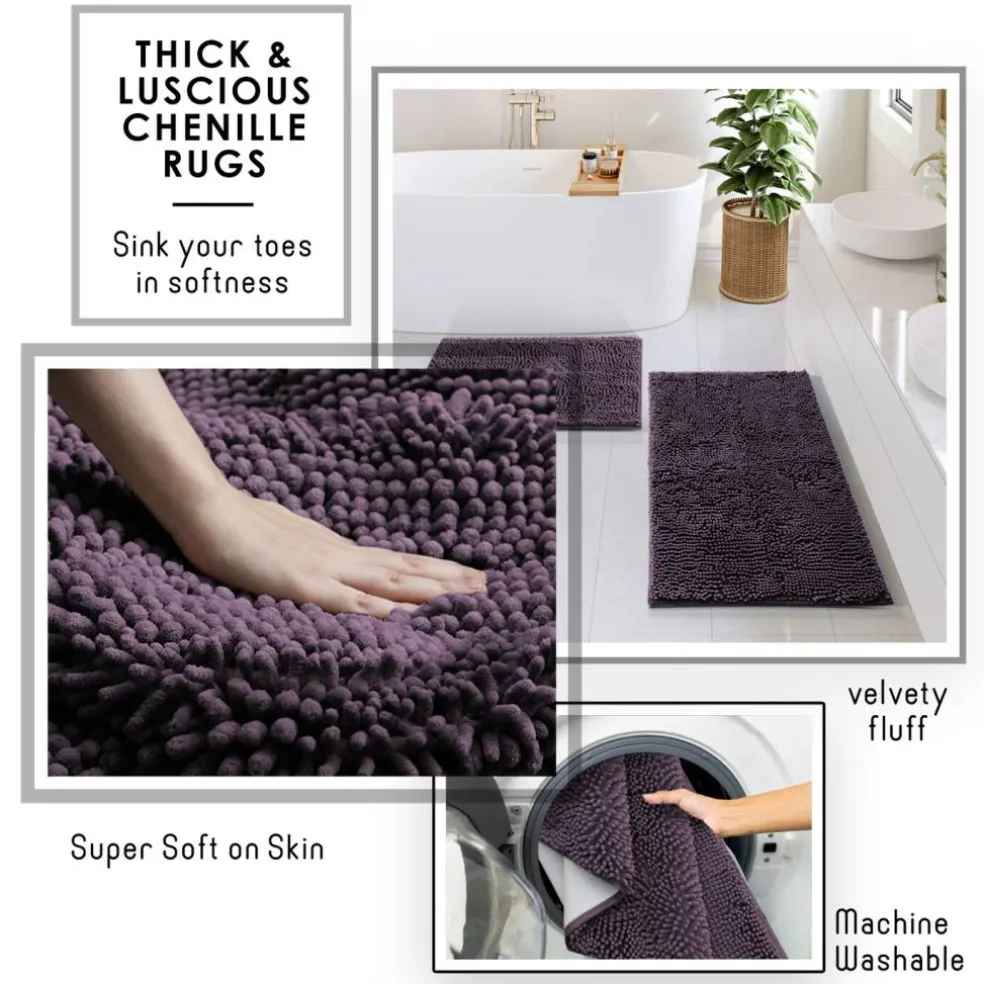 Clara Clark Bamboo Bathroom Accessories Set