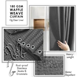Clara Clark Bamboo Bathroom Accessories Set