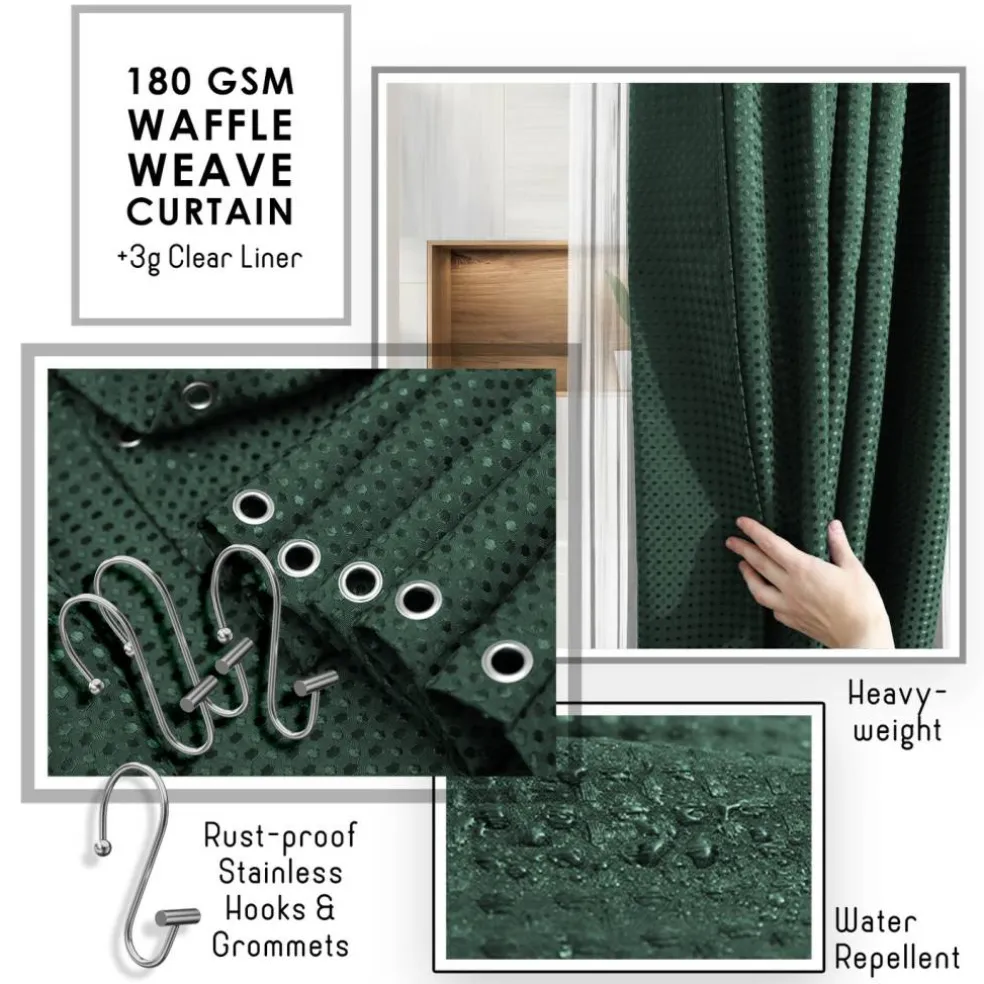 Clara Clark Bamboo Bathroom Accessories Set