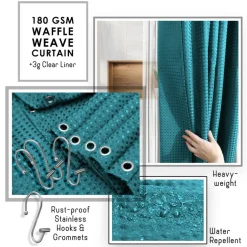 Clara Clark Bamboo Bathroom Accessories Set