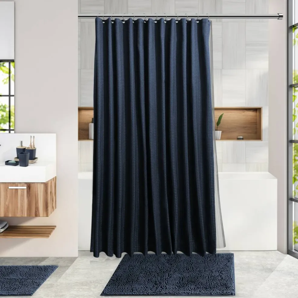 Clara Clark Bamboo Bathroom Accessories Set