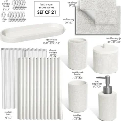 Clara Clark Bathroom Set