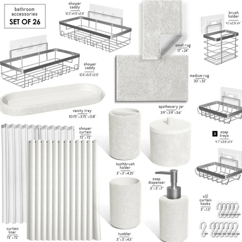 Clara Clark Bathroom Set