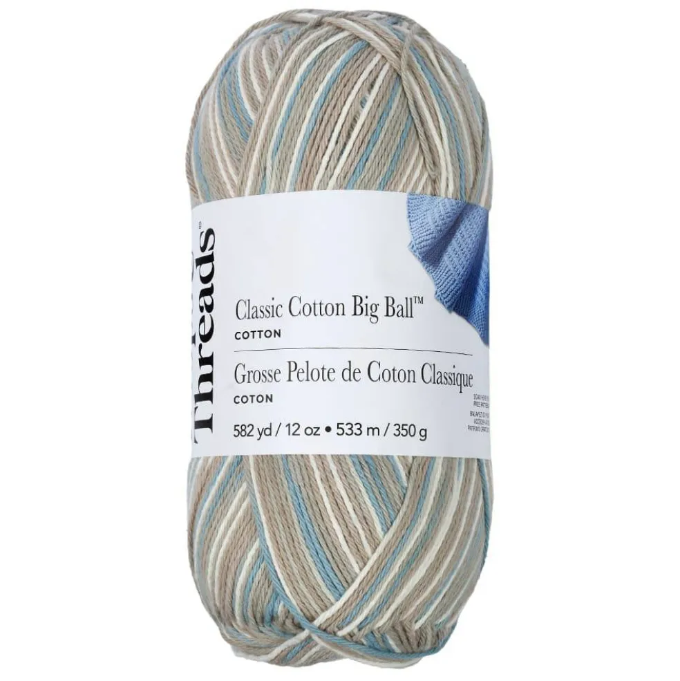 Classic Cotton Big Ball™ Ombre Yarn by Loops & Threads®