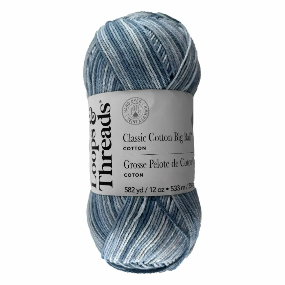 Classic Cotton Big Ball™ Ombre Yarn by Loops & Threads®