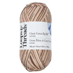 Classic Cotton Big Ball™ Ombre Yarn by Loops & Threads®