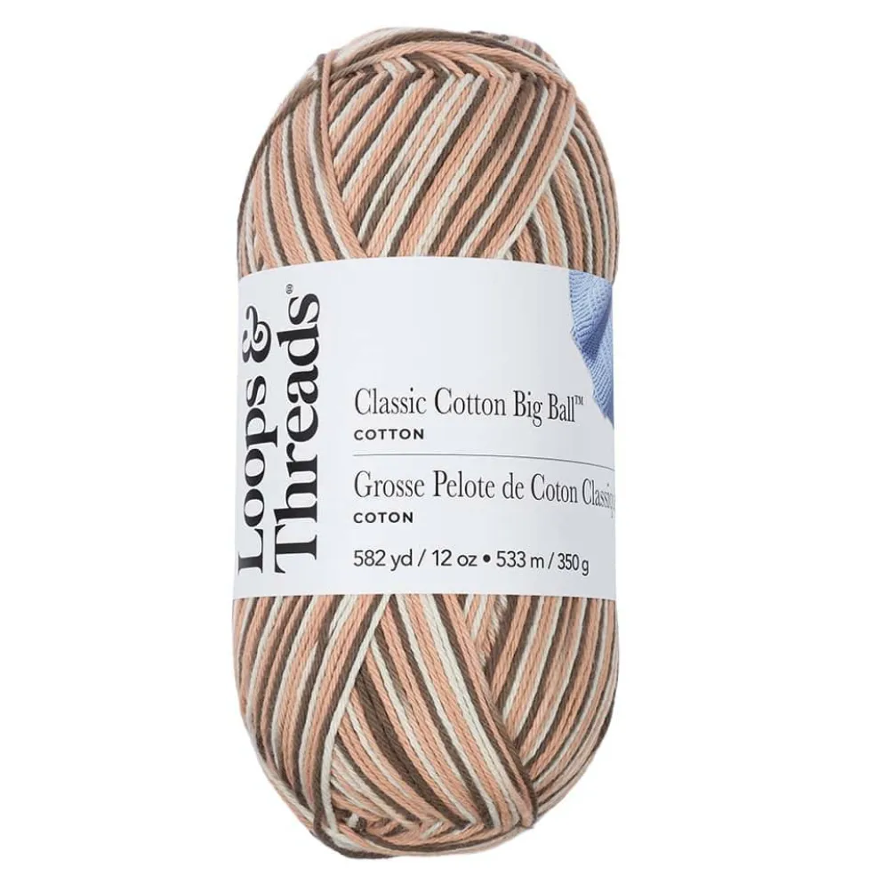 Classic Cotton Big Ball™ Ombre Yarn by Loops & Threads®