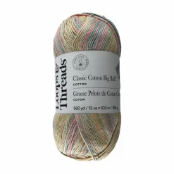 Classic Cotton Big Ball™ Ombre Yarn by Loops & Threads®