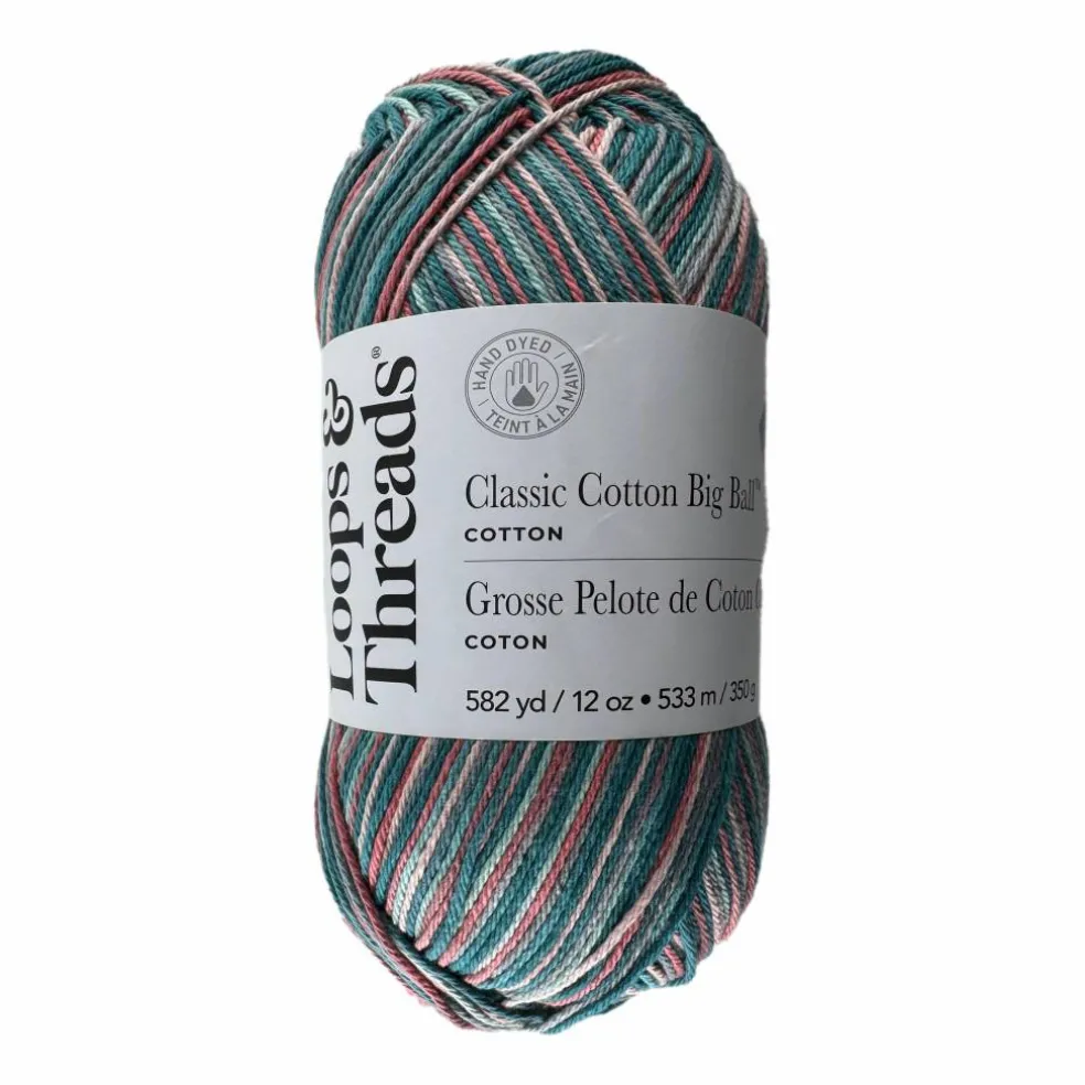 Classic Cotton Big Ball™ Ombre Yarn by Loops & Threads®