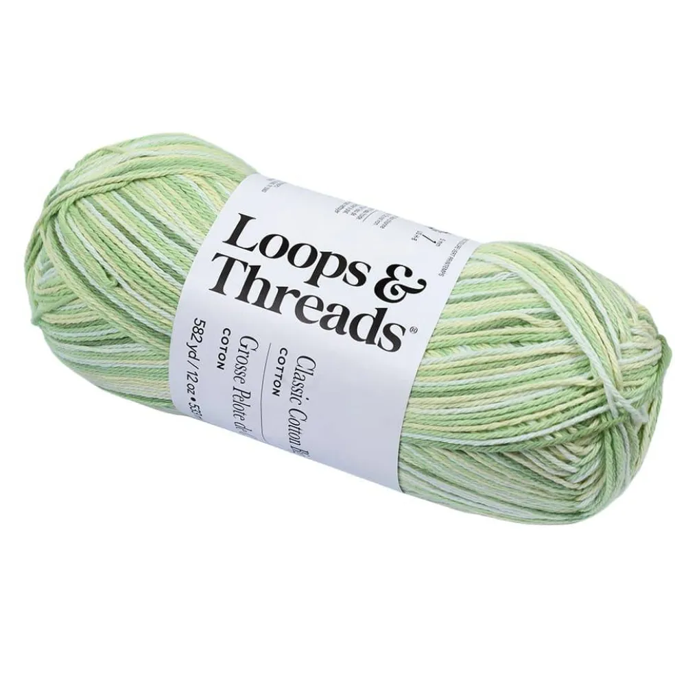 Classic Cotton Big Ball™ Ombre Yarn by Loops & Threads®