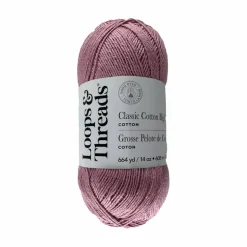 Classic Cotton Big Ball™ Solid Yarn by Loops & Threads®