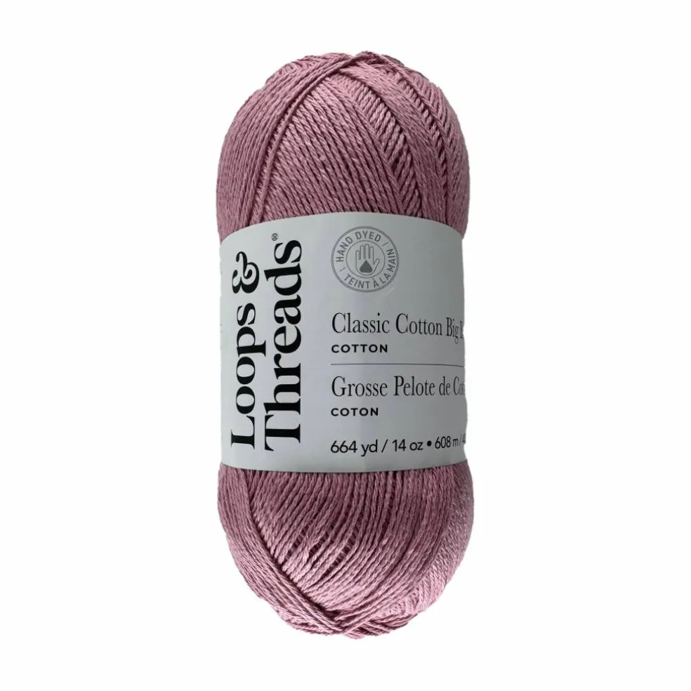 Classic Cotton Big Ball™ Solid Yarn by Loops & Threads®