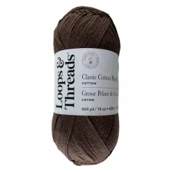 Classic Cotton Big Ball™ Solid Yarn by Loops & Threads®