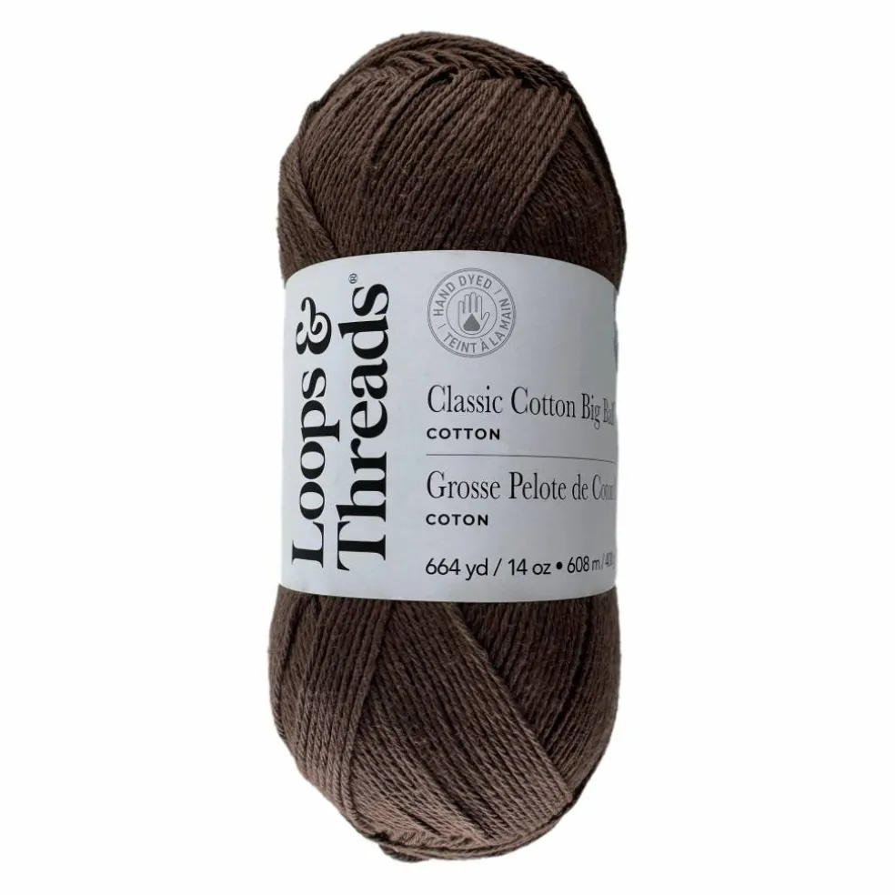 Classic Cotton Big Ball™ Solid Yarn by Loops & Threads®
