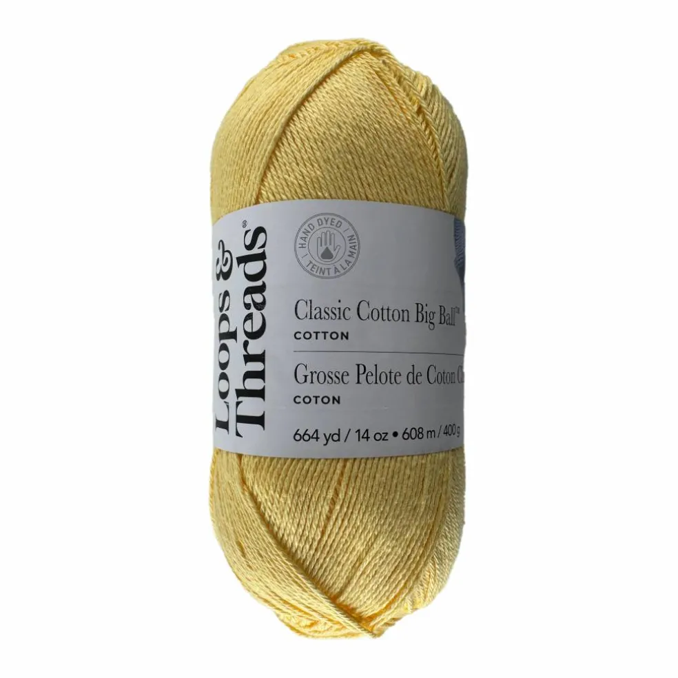 Classic Cotton Big Ball™ Solid Yarn by Loops & Threads®