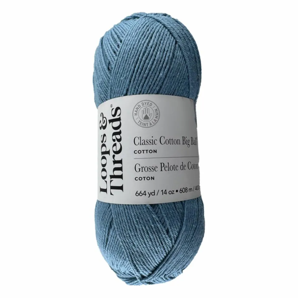 Classic Cotton Big Ball™ Solid Yarn by Loops & Threads®