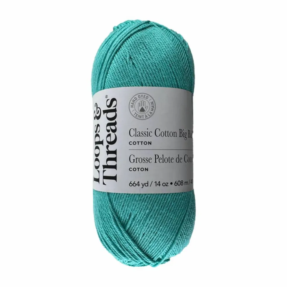 Classic Cotton Big Ball™ Solid Yarn by Loops & Threads®