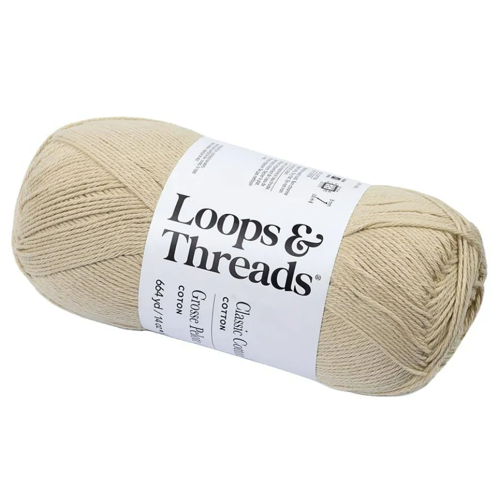 Classic Cotton Big Ball™ Solid Yarn by Loops & Threads®