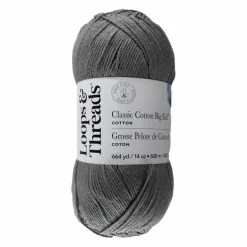Classic Cotton Big Ball™ Solid Yarn by Loops & Threads®