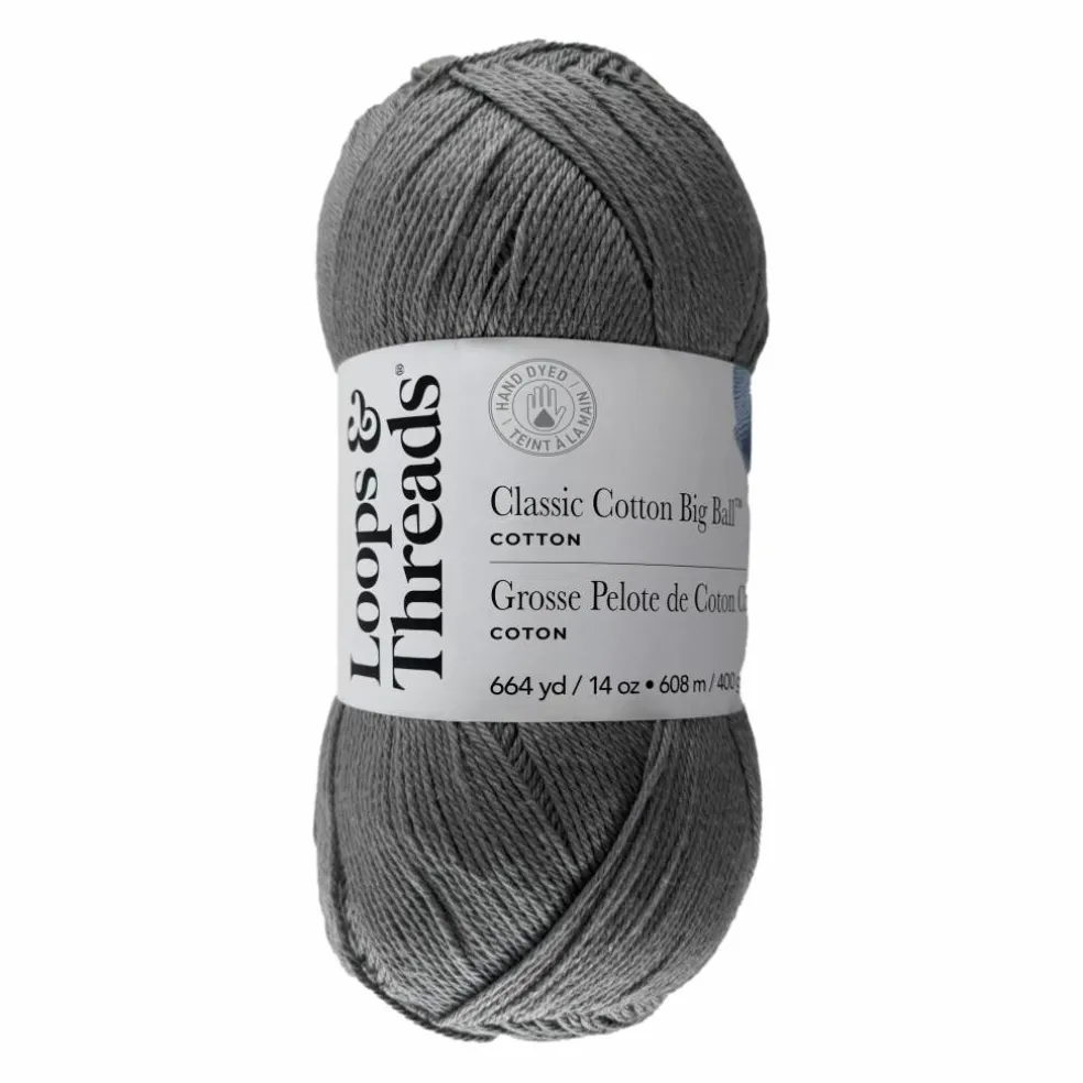 Classic Cotton Big Ball™ Solid Yarn by Loops & Threads®