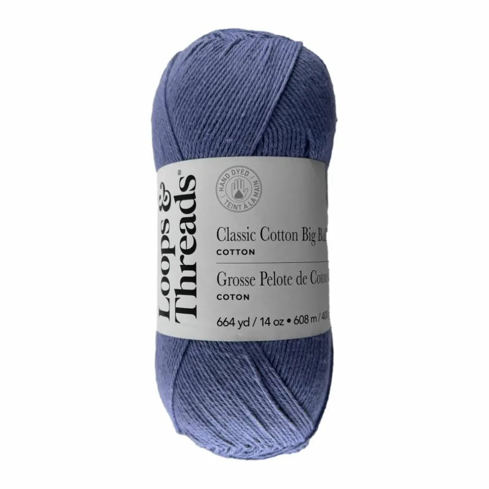 Classic Cotton Big Ball™ Solid Yarn by Loops & Threads®