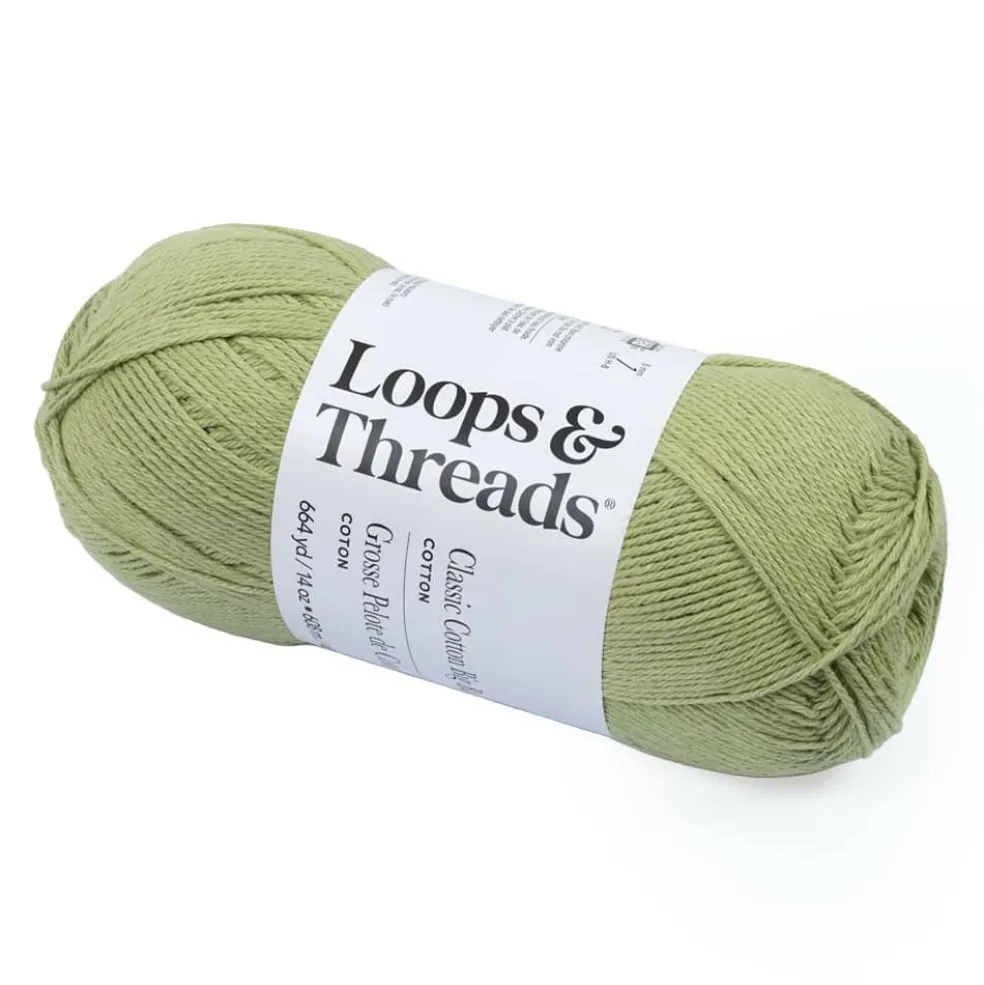 Classic Cotton Big Ball™ Solid Yarn by Loops & Threads®