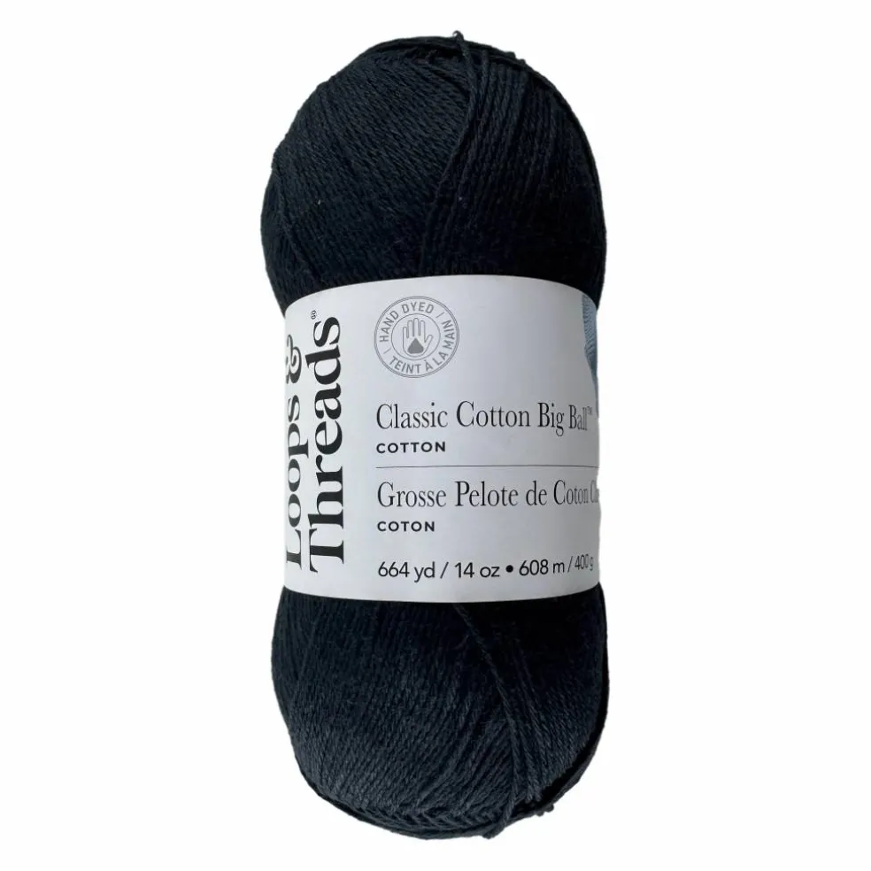 Classic Cotton Big Ball™ Solid Yarn by Loops & Threads®