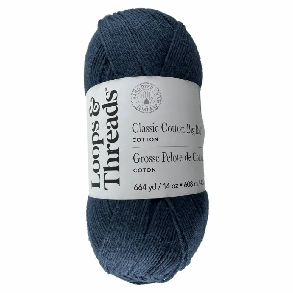 Classic Cotton Big Ball™ Solid Yarn by Loops & Threads®