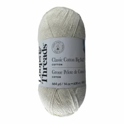 Classic Cotton Big Ball™ Solid Yarn by Loops & Threads®