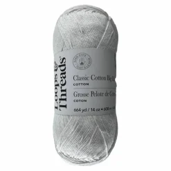 Classic Cotton Big Ball™ Solid Yarn by Loops & Threads®