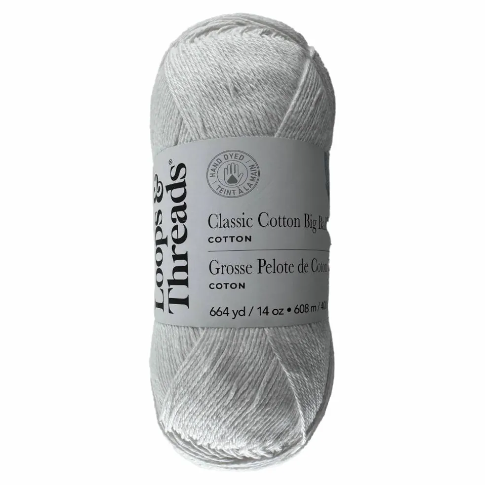Classic Cotton Big Ball™ Solid Yarn by Loops & Threads®