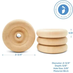 Classic Mini Wood Wheels, Multiple Sizes Available, Craft | Woodpeckers