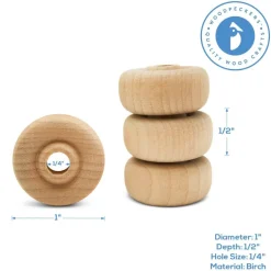 Classic Mini Wood Wheels, Multiple Sizes Available, Craft | Woodpeckers