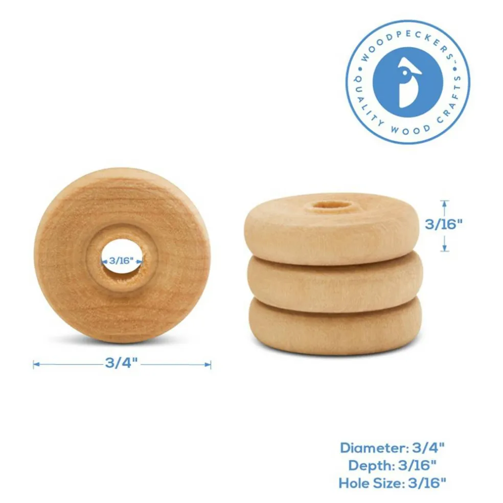 Classic Mini Wood Wheels, Multiple Sizes Available, Craft | Woodpeckers