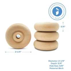 Classic Mini Wood Wheels, Multiple Sizes Available, Craft | Woodpeckers