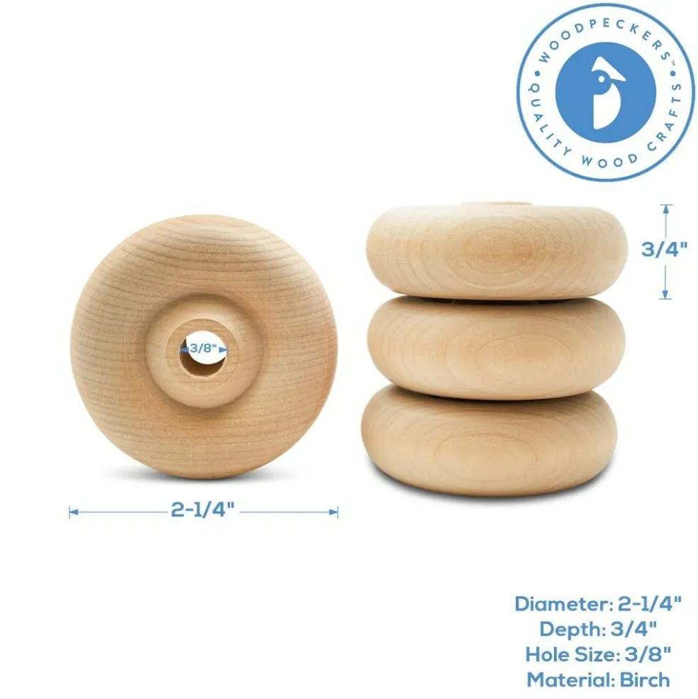 Classic Mini Wood Wheels, Multiple Sizes Available, Craft | Woodpeckers