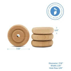 Classic Mini Wood Wheels, Multiple Sizes Available, Craft | Woodpeckers