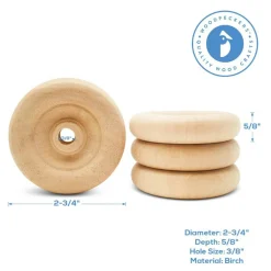 Classic Mini Wood Wheels, Multiple Sizes Available, Craft | Woodpeckers
